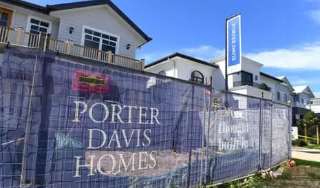 Porter Davis的客户将“在一周内”得到住宅建设的答复